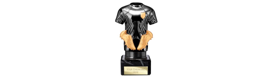 BLACK VIPER FOOTBALL STRIP LEGEND RESIN TROPHY - 5 SIZES - 13.5CM - 21CM BLACK VIPER FOOTBALL STRIP LEGEND RESIN TROPHY - 5 SIZES - 13.5CM - 21CM